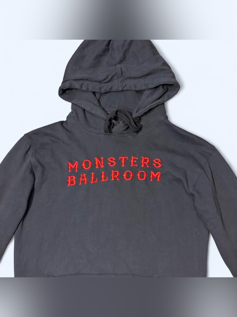 Grunge Goth Black Embroidered Hoodie by Monsters Ballroom!